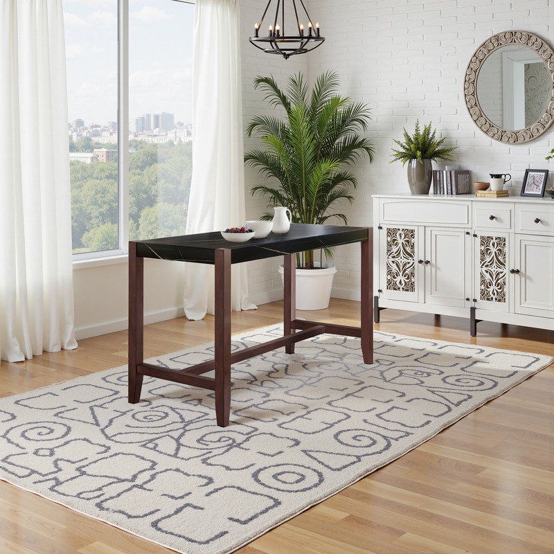 Counter Height Dining Table, Black