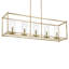 Lustre linéaire à 5 lumières 41,5 po