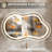 Cloud Shaped Wall Mirror Set, Led Mirror And Accent Mirror-122267829-122267830
