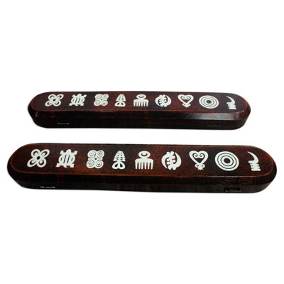 Jeu de table Felicija Our Adinkra and Wood Oware