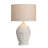 29.5" Metal Table Lamp With Oatmeal Shade