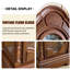 83.86 in. H Glass and Solid Wood Floor Clock