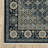 Edner Traditional Mosaic Center Deep Blue/ Ivory Area Rug-992304357