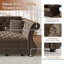 Canapé-lit Chesterfield surdimensionné 97,6 po avec velours et capitonnage-1370377133