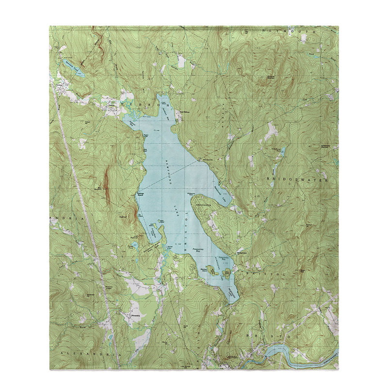 Nautical Map Throw Blanket