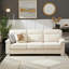 Canapé 3 places avec têtes de clou et coussin-924518450