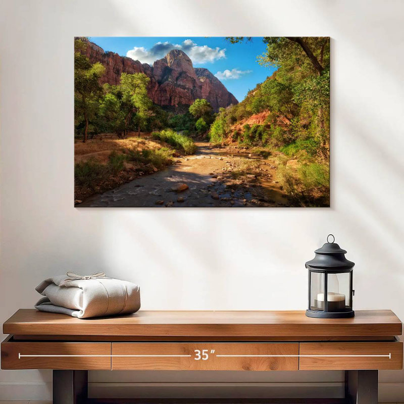 Rivière Alvord au parc national de Zion, H 16 po x l 24 po