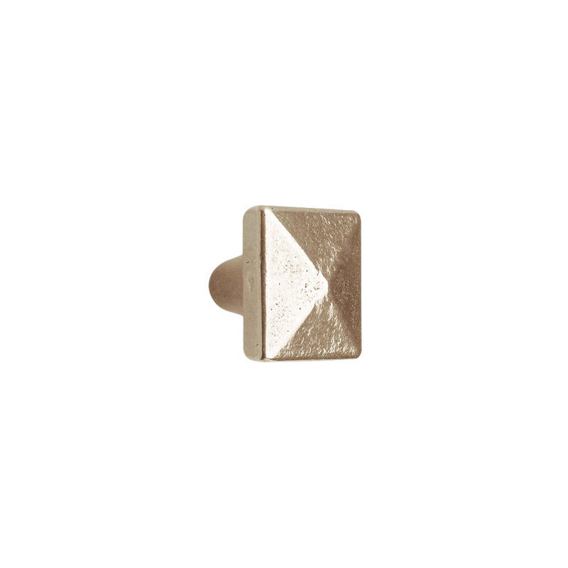 Bronze Square Knob, White Bronze Light