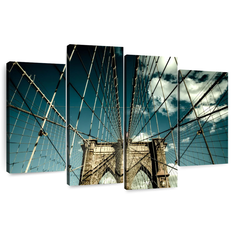 Câbles en acier Lilie Brooklyn Bridge, H 32 po x l 52 po