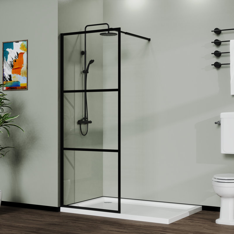 Porte de douche en verre l 34 po x H 72 po