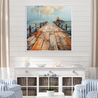 Point de vue Wylo Coastal Pier Pointillism III - impression