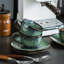 Stoneware Cappuccino Cup and Saucer-1161084191