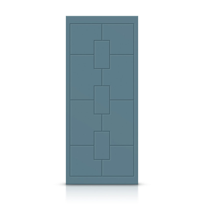 Porte standard à panneaux en bois, Bleu dignité, 30 po x 96 po
