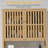Bamboo Over The Toilet Storage Cabinet, Over Toilet Bathroom Organizer With Slatted Doors, Adjustable Shelf And Open Shelf, Natural