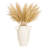 Textured Table Vase Jar With Two Handles for Home Decor - Ceramic Tall Flower Vase for Tabletops and Living Room Accent - White-695959183