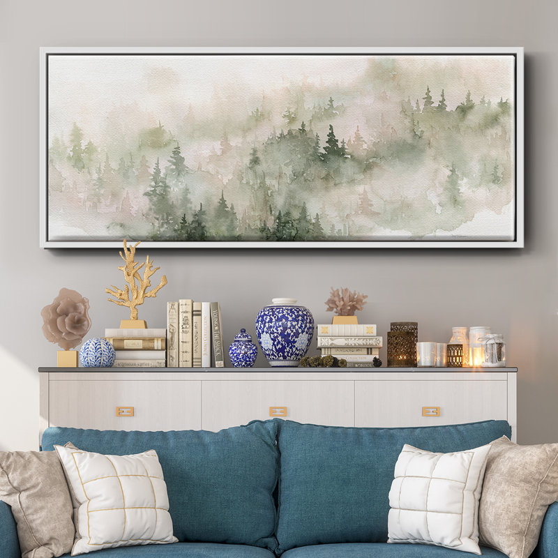 Misty Mountain Sides- Framed Canvas