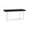 Black Rectangular Solid + Acrylic Dining Table For Dining Room/Kitchen
