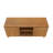 Modern TV Stand/Sideboard, 2 Door with Middle Shelf  (59 x 16 x 30in), Pecan-282875156-282875157