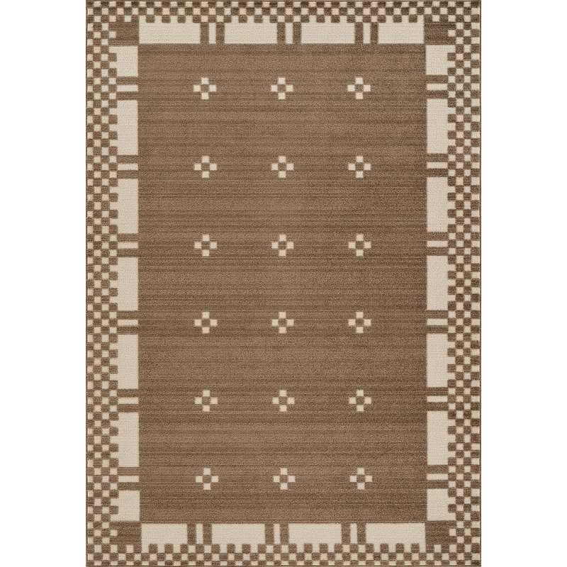 Fifth Avenue Diamond Rug, Brown,Off-White, Rectangle 200 x 275 cm