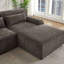 Chenille L-Shape Sectional Oversized Sofa,Mnimalist Design,Sleeper Couch For Living Room,Apartment&Reception Spaces,No Assembly Required-868302651