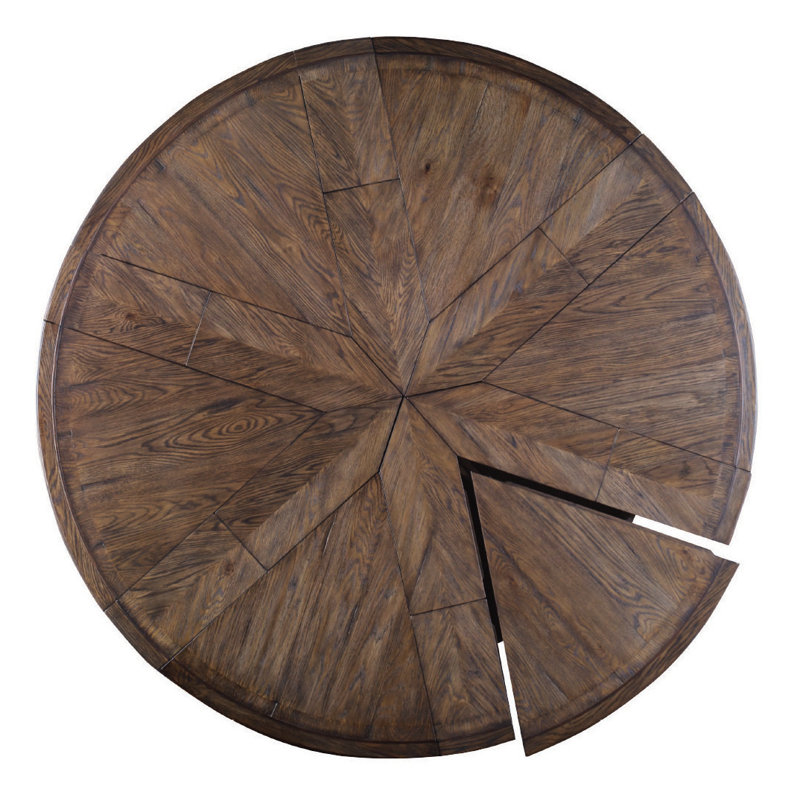 Monarch Round Dining Table, Brown Rustic