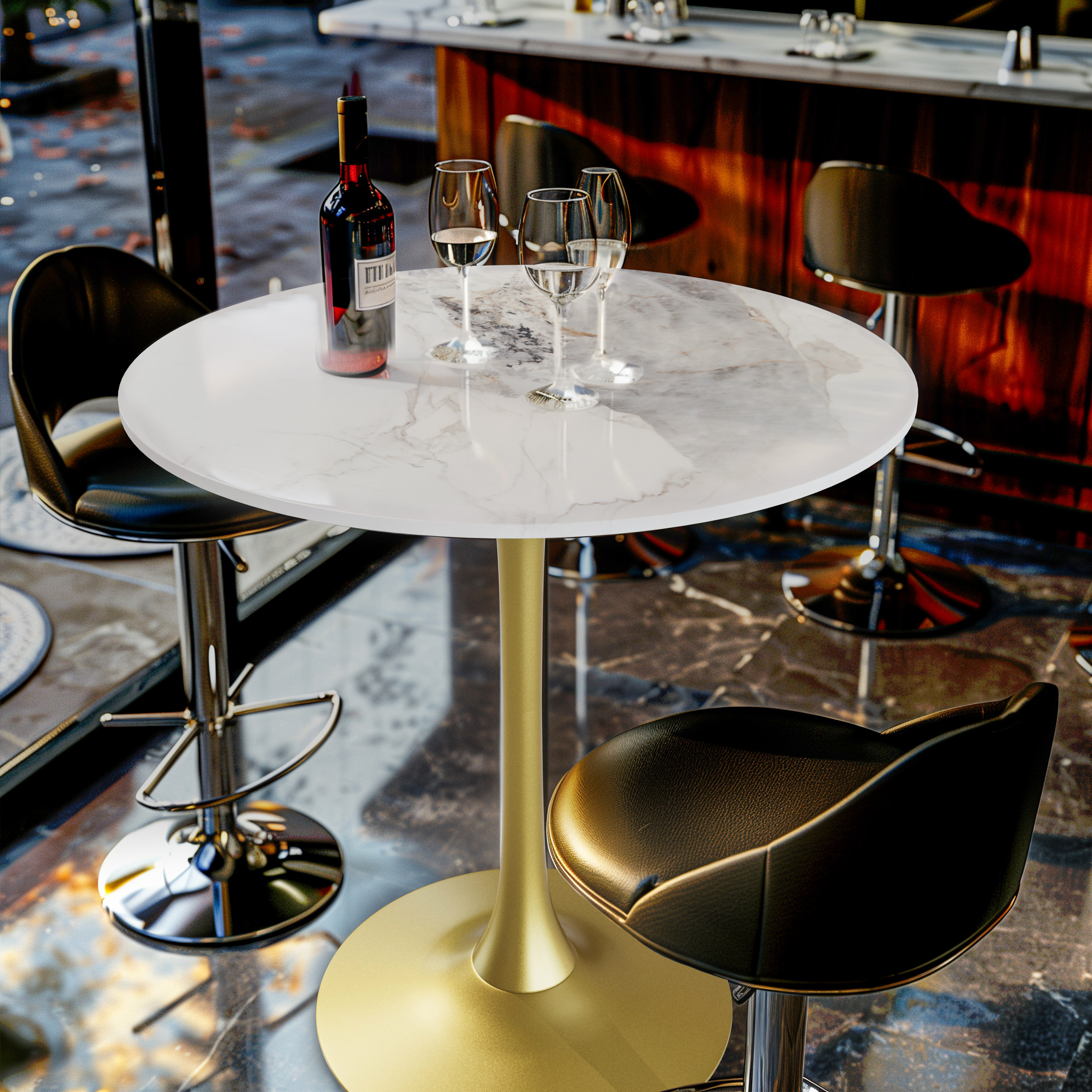 Pedestal kitchen table discount