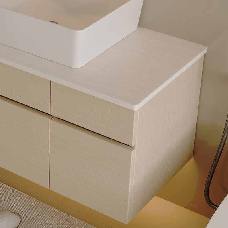 Petit meuble-lavabo flottant simple 31,5 pouces avec lavabo
