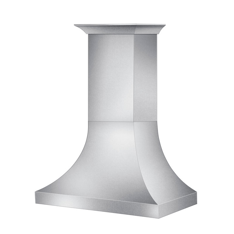 Hotte murale à conduit ZLINE Designer Series, Acier inoxydable satiné, L 48 po