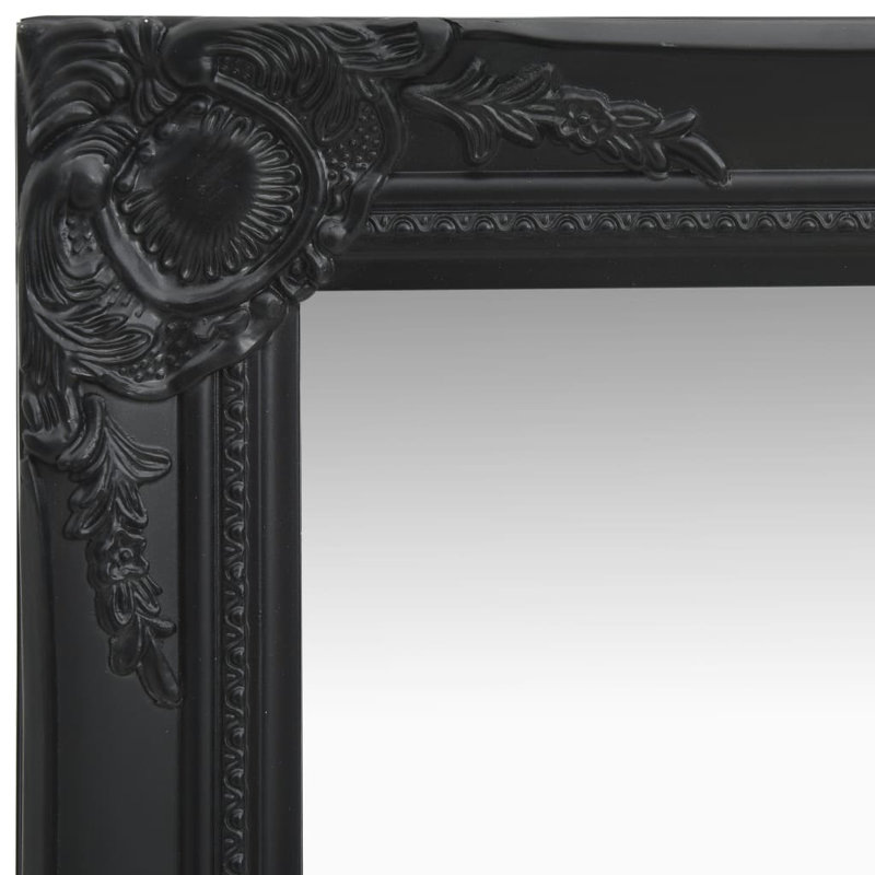 Ginter Rectangle Mirror, Black, 50cm H x 80cm W