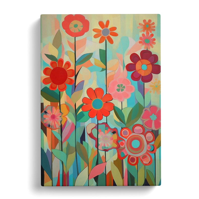 Forges Flowers Orphism Design Vol.4 - Wrapped Canvas, 50cm H x 35cm W x 3cm D