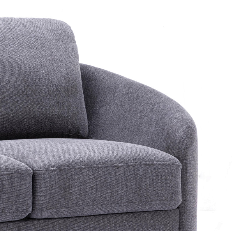 Causeuse en lin gris