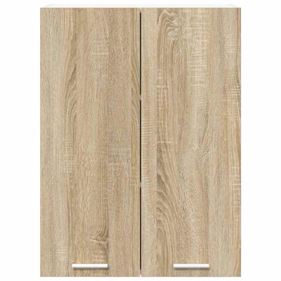 Vidaxl Hanging Cabinet With Storage Riga Artisan Oak 60 X 31 X 80 Cm