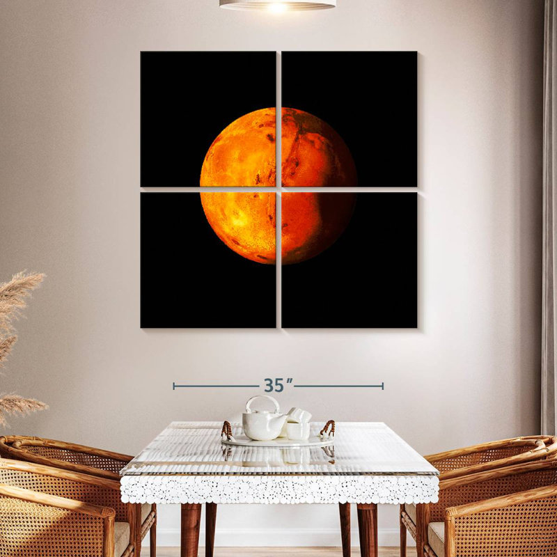 Oberle Mars Planet, 45" H x 45" W
