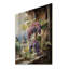 Motif de vignes vertes et mauves sur bois-1512130567