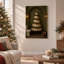 " Paper Scroll Tree With Gold Baubles In Arched Christmas "-979749264