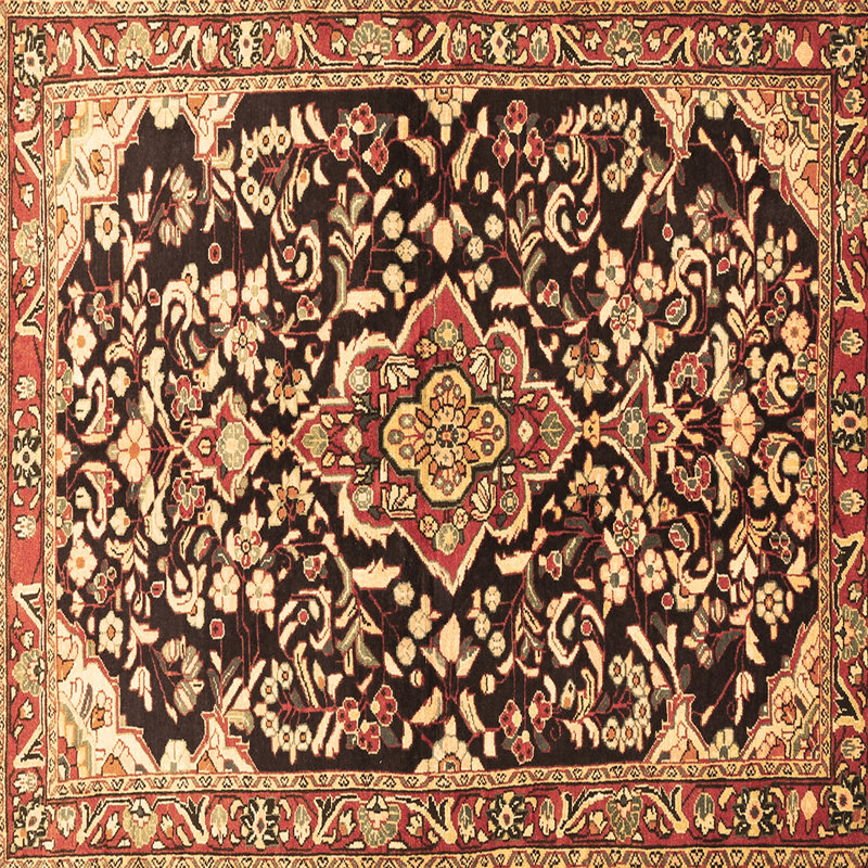 Performance Floral Indoor Rug, Square 3'