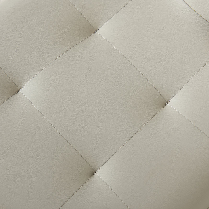 Ensemble de chaises de salle à manger 2 pièces de cuisine de style Mid-Century avec pieds en bois et coussin en cuir de polyuréthane pour salon