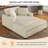 Mirod 53.5''*70.9'' Oversized Chaise, Lounge Chair - Classic Design, Soft Fabric, Easy Assembly, Durable Frame With Solid Wood Legs-1852967932