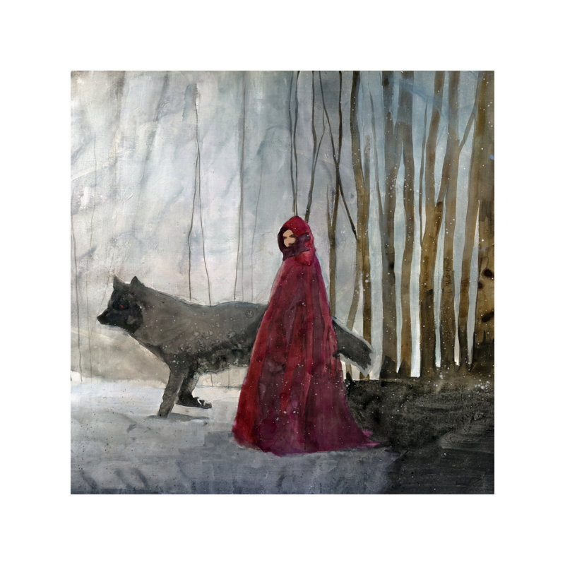 Going To Grandmother's House by Francis Ward - Print on Canvas, 66.04 cm H x 66.04 cm W x 1.91 cm D, Wrapped Canvas