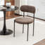 Chaise d'appoint Vera en métal rembourré-942785634