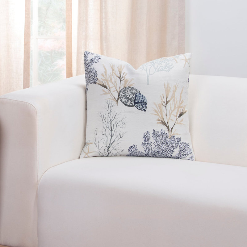 Ariel Floral Throw Pillow, 16" x 16"