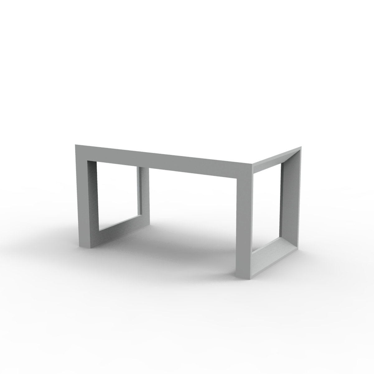 Frame Matt Polyethylene Picnic Bench, Ice