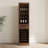 Brown Walnut Colour Modular Wine Cabinet - Display Your And Decor Bar With Storage Stylish For Dining Area
