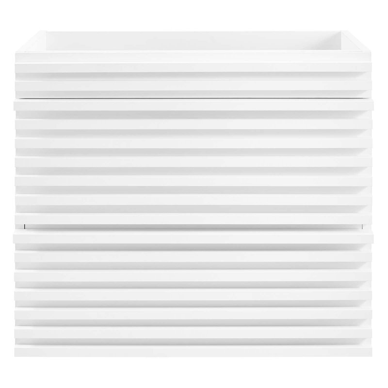 Base de meuble-lavabo mural simple 23,5 po Modway Render, Blanc