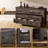 Arlina 54'' W Farmhouse 6 - Drawer Dresser,Dark Oak-1351941601