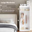 Chappel High Gloss 3 Piece Trio Bedroom Furniture Set with Wardrobe White
