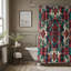 Warm Tartan Designs - Rideau de douche standard 1 pièce-367900115