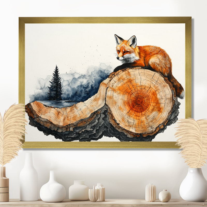 Getta - Animals Canvas Art Print, Reproduction encadrée d'une seule photo, H 30 po x l 40 po, Doré
