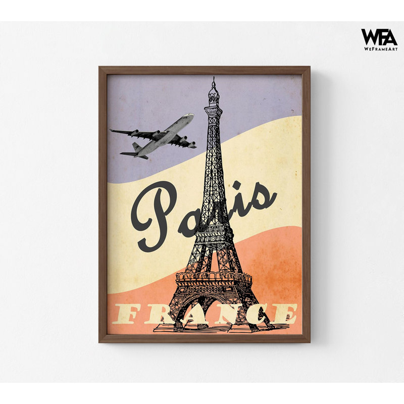Affiche du drapeau français, impression de signe Paris, impression de fille à Paris, idée de décor de chambre à coucher, affiche Paris rêveur