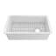Whitehaus Collection Undermount Single Bowl Fireclay Kitchen Sink with Stainless Steel Grid-704333027